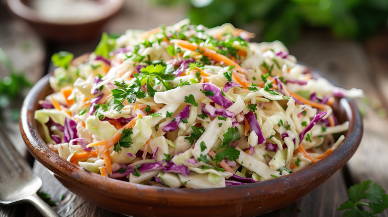 bowl of coleslaw