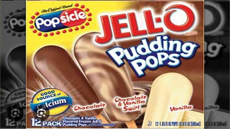 A box of Jell-O pudding pops