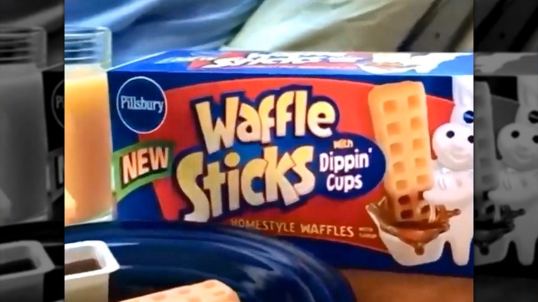 A box of Pillsbury Waffle Sticks