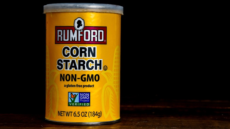 canister of cornstarch