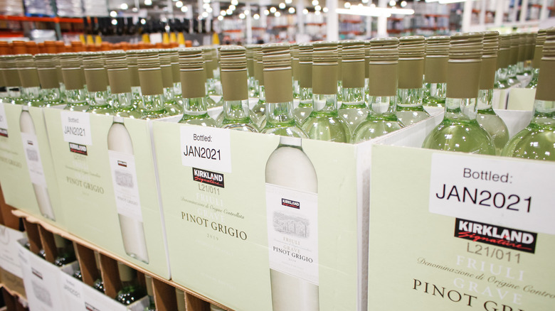 box of pinot grigio from Costco