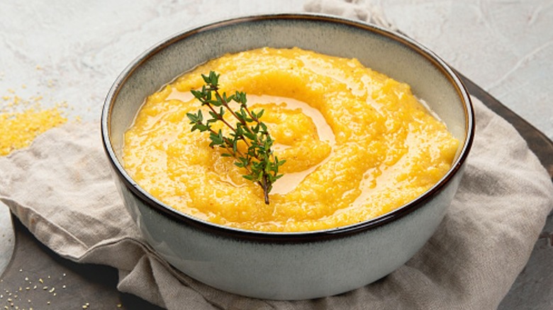 bowl of polenta