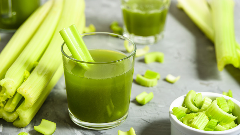 celery in green juice