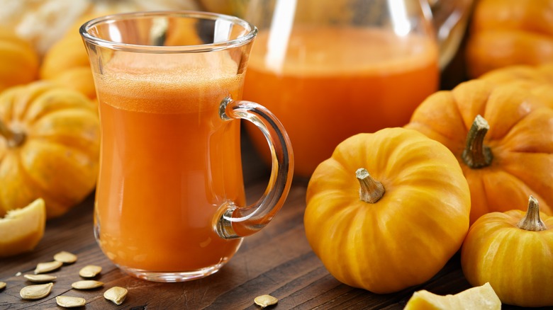 pumpkins and pumpkin smoothies