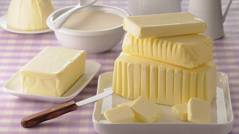 A butter display