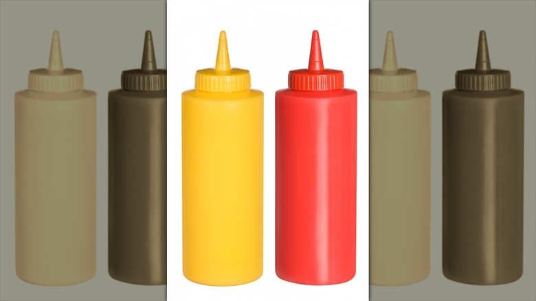 Ketchup and mustard dispensers