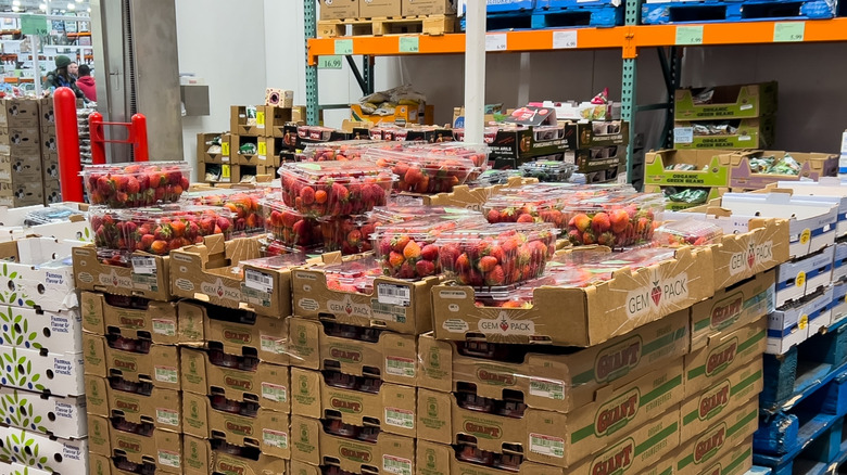 fresh produce section at Costco