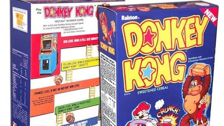 Donkey Kong cereal box