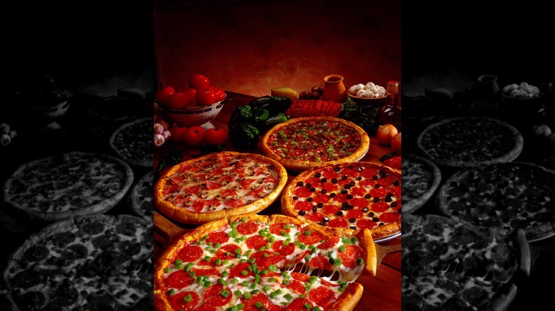 Different types of pizza