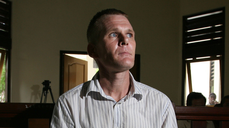 Ronnie Ramsay, Gordon's brother, sitting in a gloomy room