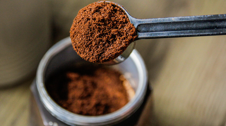 scoop of espresso powder