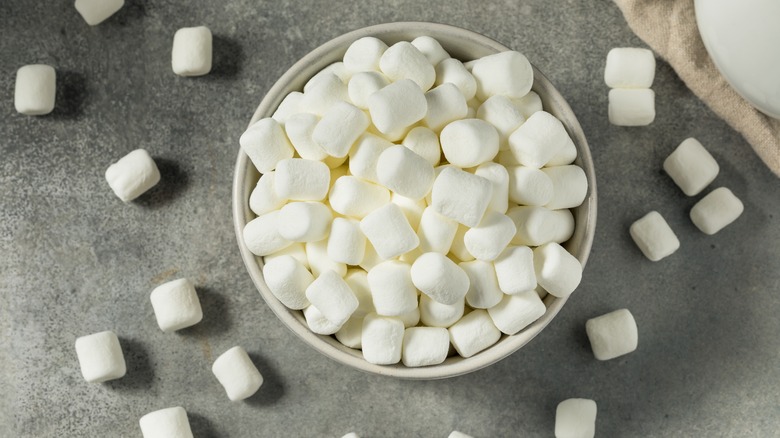 bowl of mini marshmallows