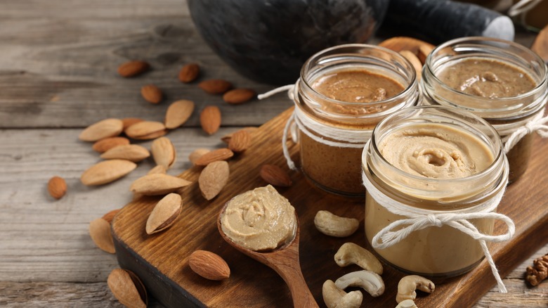 various nut butters