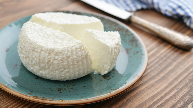 ricotta cheese on plate