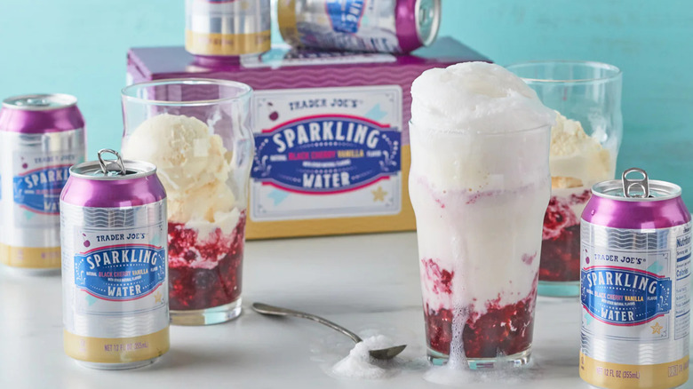 sparkling water ice cream float