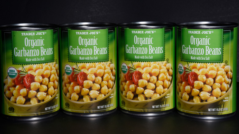 cans of trader joe's garbanzo beans