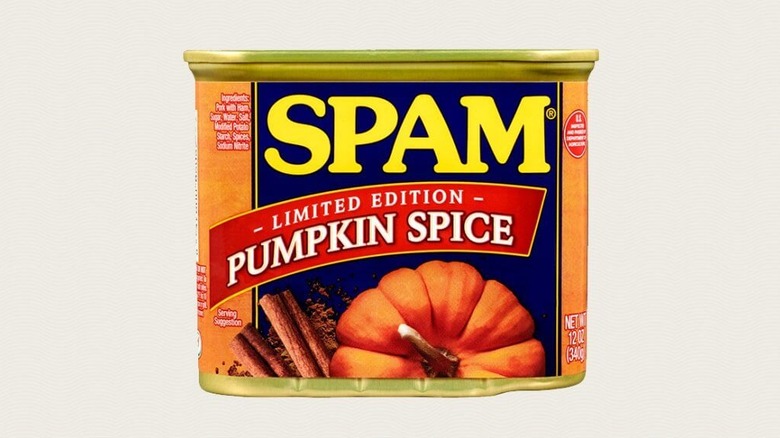 can of pumpkin spice spam