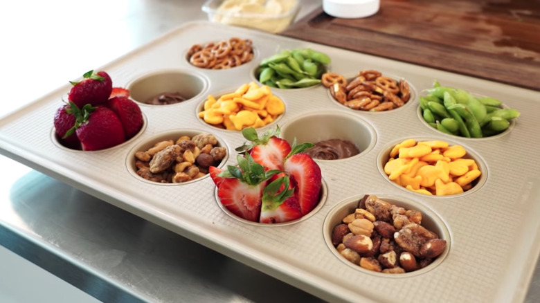 Muffin tin snack tray
