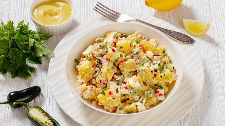 potato salad with jalapenos