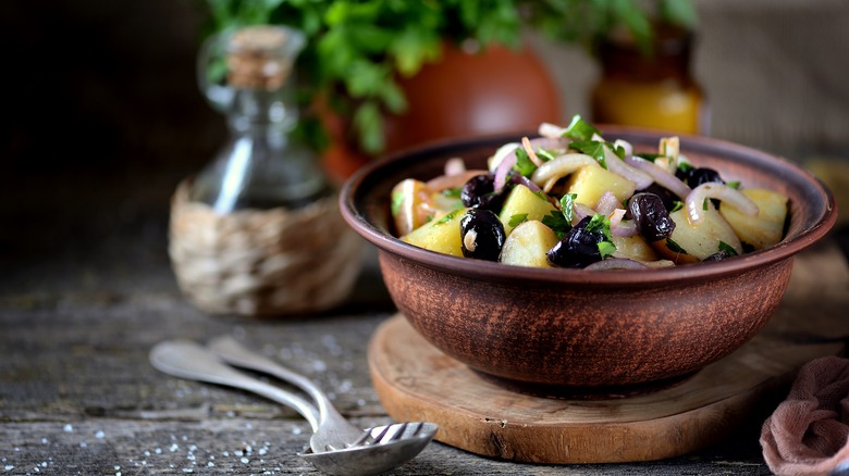 potato salad with olives