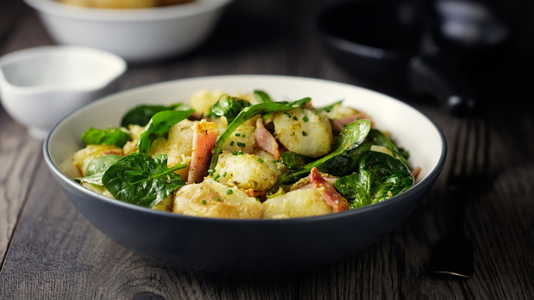 potato salad with fresh veggies