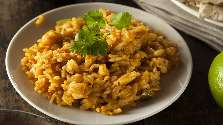 A bowl of seasoned rice