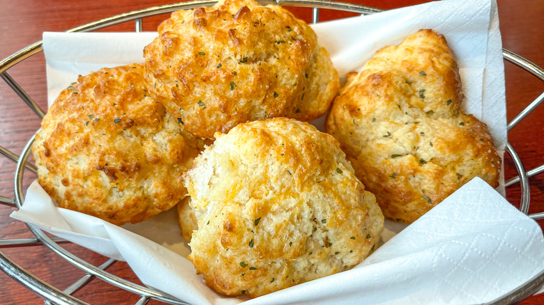 basket of Cheddar Bay Biscuits