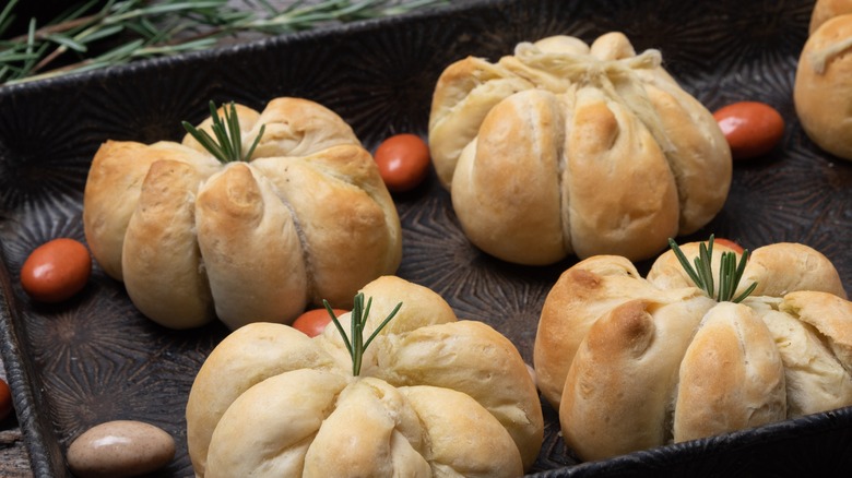 stuffed biscuits on pan