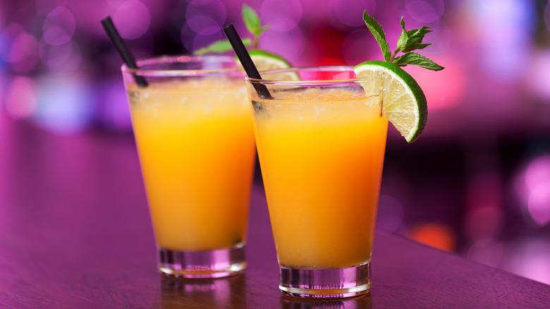 Harvey Wallbanger cocktails