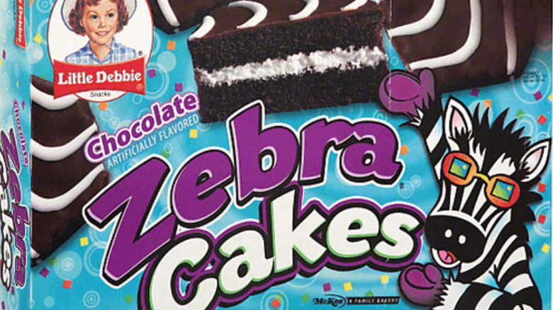 Package of Little Debbie Chocolate Zebra Cakes