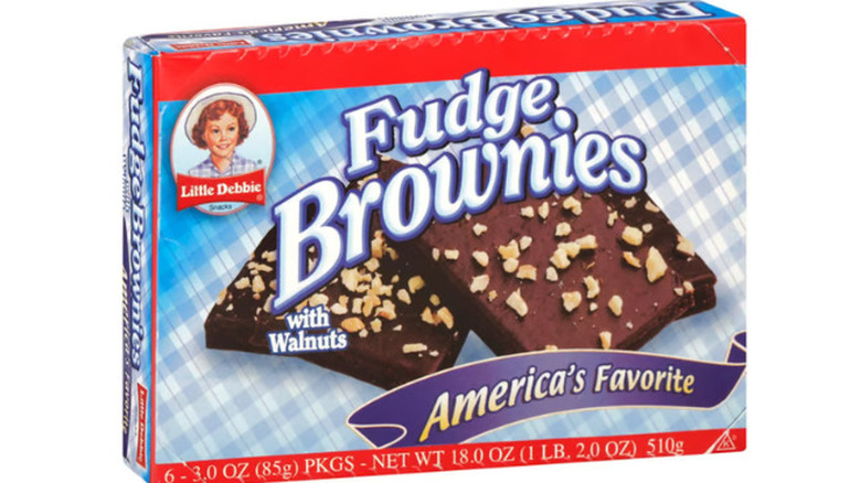 Package of Little Debbie Fudge Brownies