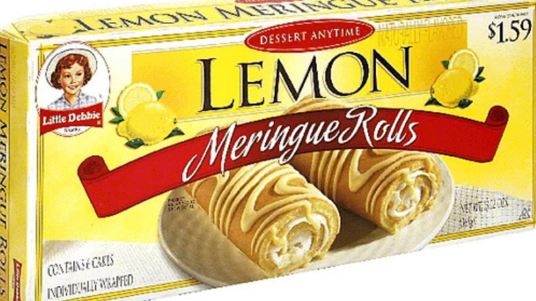 Package of Little Debbie Lemon Meringue Rolls