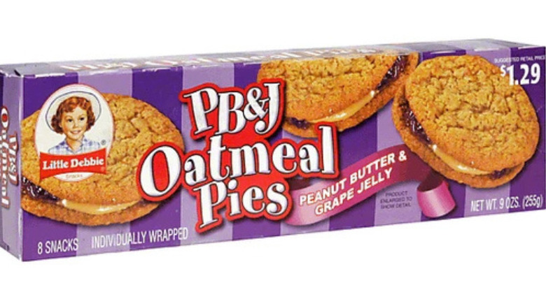 Package of Little Debbie PB & J Oatmeal Pies