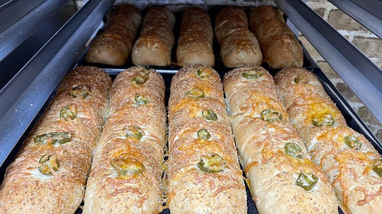 loafs of cheddar jalapeno bread