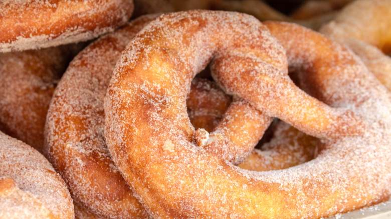 collection of cinnamon sugar pretzels