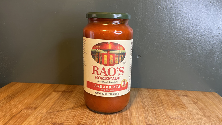 A jar of Rao's Homemade Arrabbiata