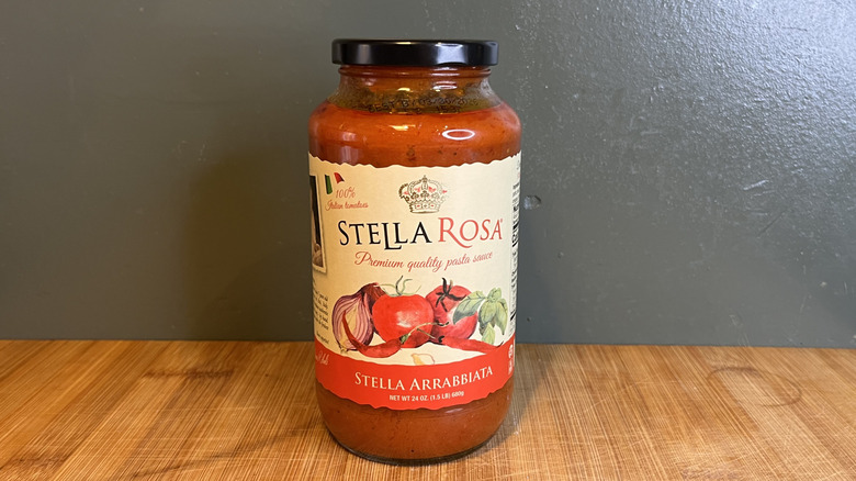 A jar of Stella Rosa Arrabbiata Sauce