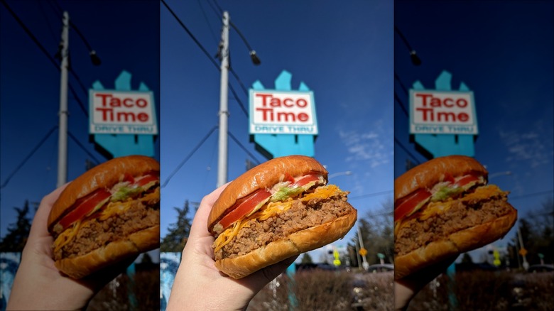 Taco burger from Taco Time