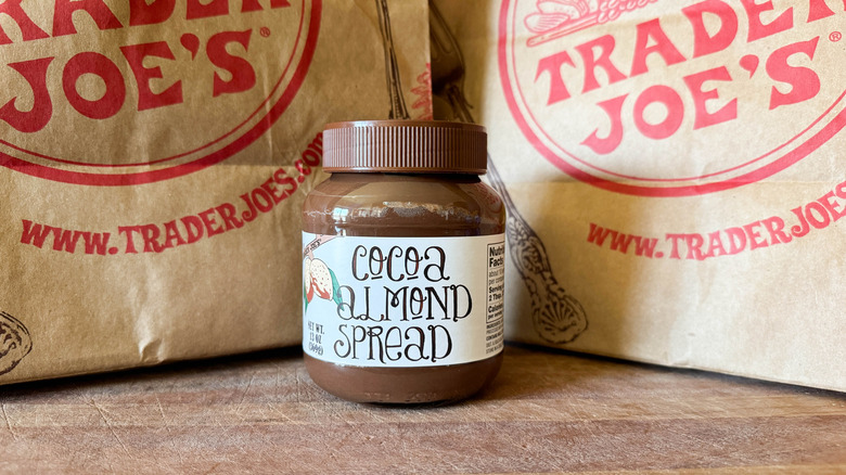 Trader Joe's cocoa almond spread in packaging