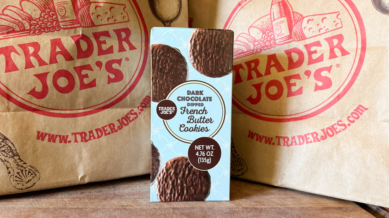 Trader Joe's dark chocolate french butter cookies