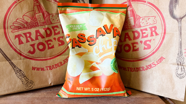 Trader Joe's cassava chips in packaging