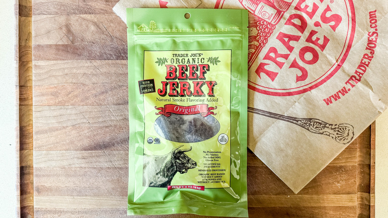 Trader Joe's original beef jerky in package