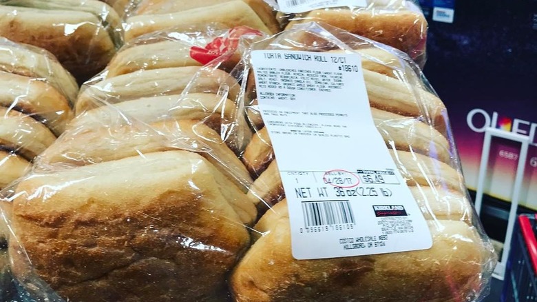 packets of Costco torta rolls