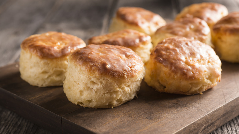 Fresh homemade 2-ingredient biscuits