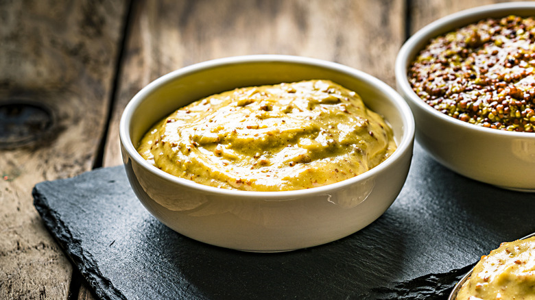 dijon mustard in bowl