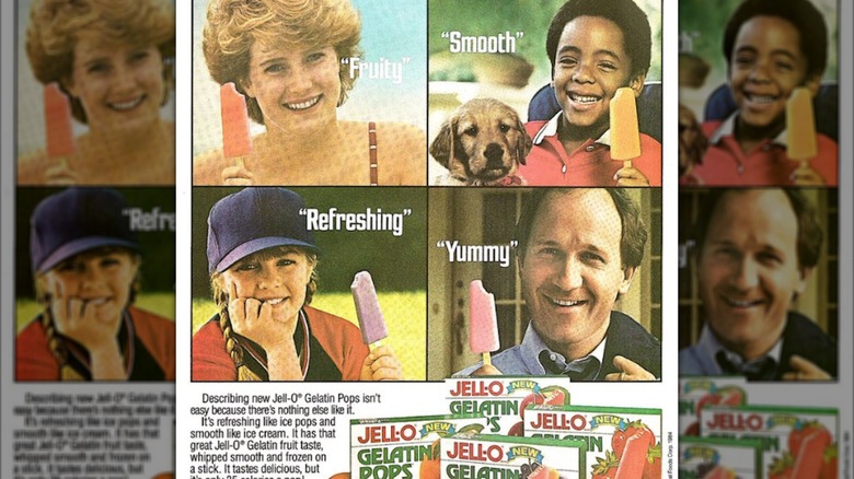 An advert for Jell-O Gelatin Pops