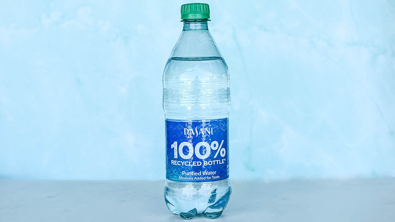 dasani recyled water bottle