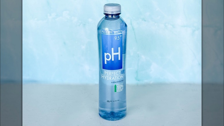 pH alkaline water bottle