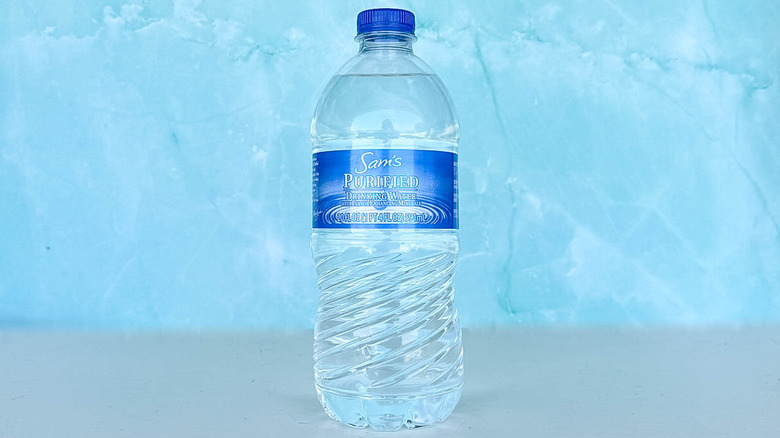 sam's purified water bottle