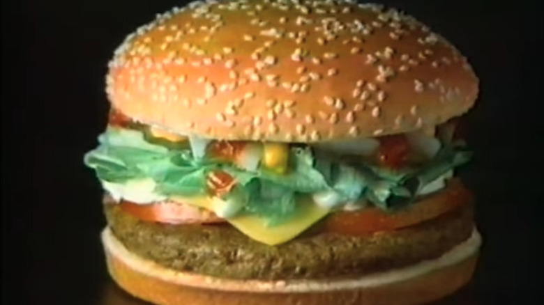 An advert for McDonald's McDLT